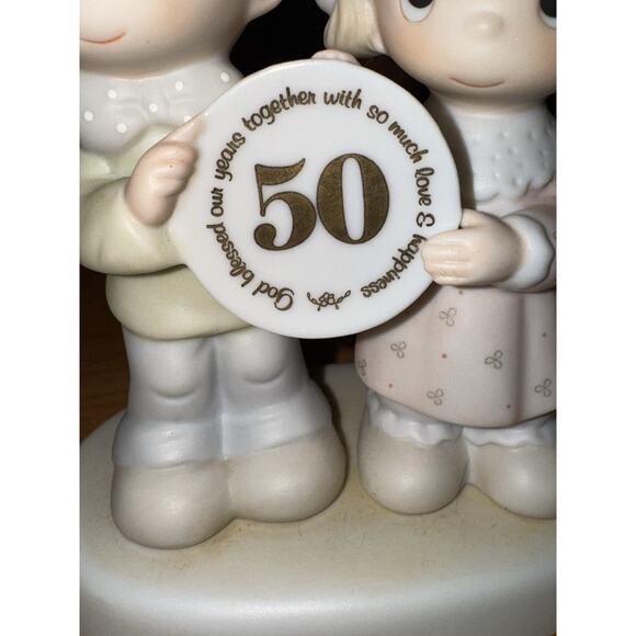 Precious Moments 50th Anniversary God Blessed Our Years Together E-2860 1983 - Picture 6 of 10